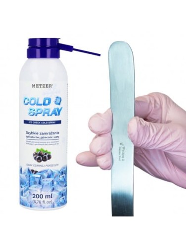 ZESTAW DO STYMULACJI JĘZYKA: SMAKOWY SPRAY + METALOWA ŁOPATKA