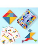 GRA TANGRAM W METALOWEJ PUSZCE: 110 WZORÓW Z KARTAMI
