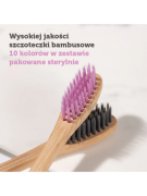 SZCZOTECZKI BAMBUSOWE ZESTAW KOLORÓW 10 SZT.