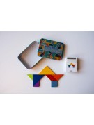 GRA TANGRAM W METALOWEJ PUSZCE: 110 WZORÓW Z KARTAMI