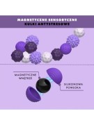 MAGNETYCZNE SENSORYCZNE KULKI ANTYSTRESOWE Z ETUI: ODCIENIE FIOLETU (4 SZTUKI)