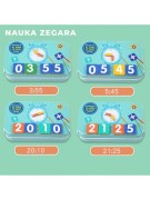 EDUKACYJNY MAGNETYCZNY ZESTAW DO NAUKI LICZENIA I ZEGARA W METALOWEJ PUSZCE