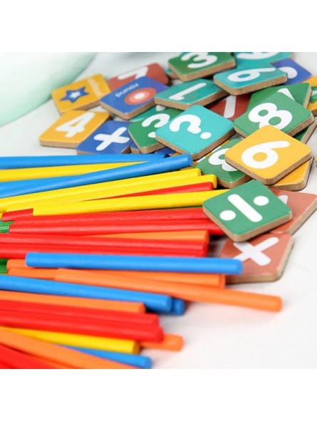 EDUKACYJNY MAGNETYCZNY ZESTAW DO NAUKI LICZENIA I ZEGARA W METALOWEJ PUSZCE